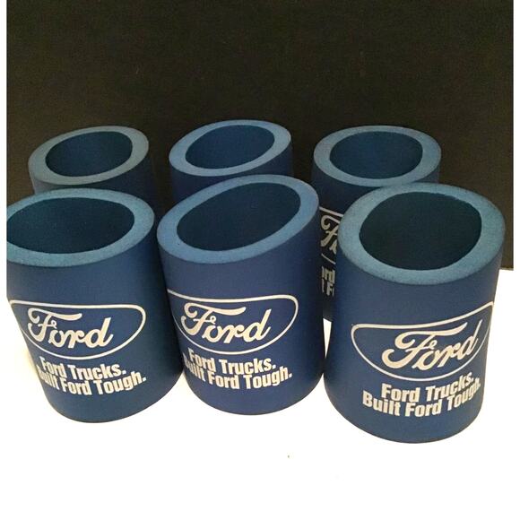 Ford Foam Insulator Can Koozie Ford Trucks Built Ford Tough Coozie Soda Beer Coo - Picture 4 of 6